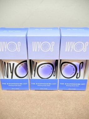 NEW 3-pack WYOS Shaving Cream/Suds Stick - The Disappearing Act -  1.8 Oz